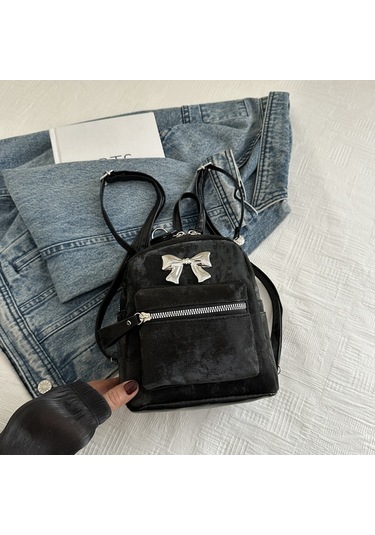 Lyon Kadınsırtçantasıçok Yöyönlü Seyahat Kadınçantası-siyah Siyah