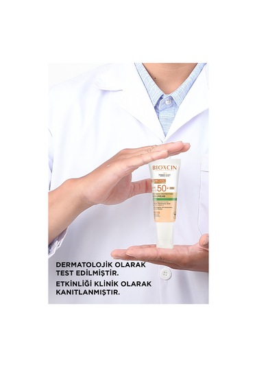 Bioxcin Sun Care Spf 50 Çok Yüksek Korumalı Renkli Güneş Kremi 50 ml Karma Ve Yağlı Cilt Tinted