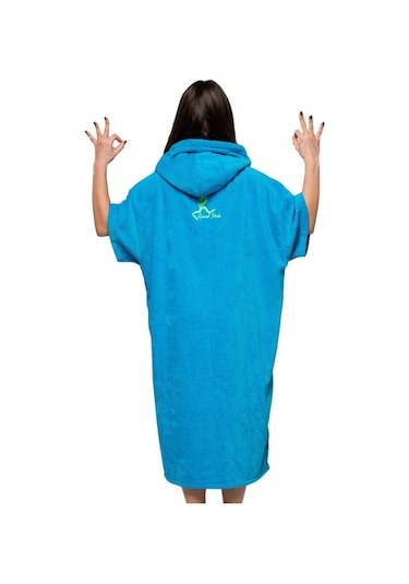Poncho Turquoise-Turkuaz