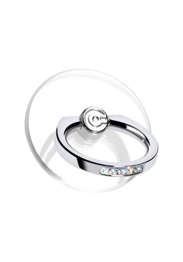 Şeffaf Telefon Zil Standı Tutucu - Cep Telefonu Zil Tutucu Parmak Tutacağı, 360 Derece Dönüş 2 Paket, 2 Renkli Elmas