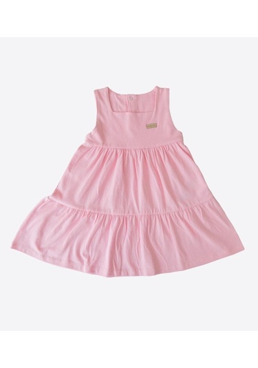 Kitikate Organik Elbise Limo Koyu Pembe Pembe