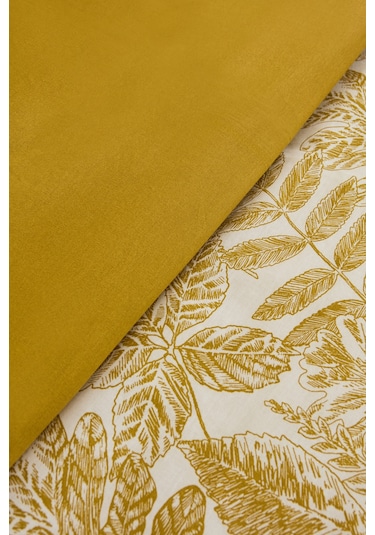 Karaca Home Orla %100 Pamuk Çift Kişilik Nevresim Takımı Sarı Sarı