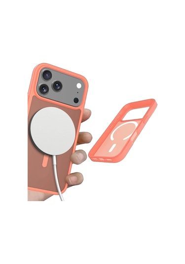 Joko İphone 17 Pro Kılıf Jota Seri Magsafe Kapak Turuncu