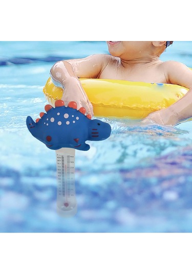 Homyl Jakuzi Yüzme Havuzu Için Yüzer Havuz Termometre Mavi