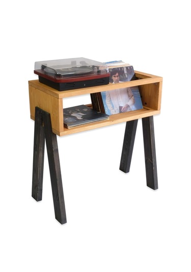 Woodesk Rapina Masif Ağaç Pikap Ve Plak Standı Cpt2012-80