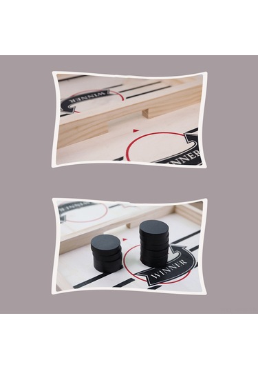 Maiyame Ahşap Malzemeden Yapılmış, Aile Eğlencesi İçin Mükemmel Mancınık Masa Oyunu Siyah