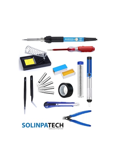 60W Sıcaklık Ayarlı Kalem Havya Profesyonel Seçimler için Lehim Makinesi Full Seti