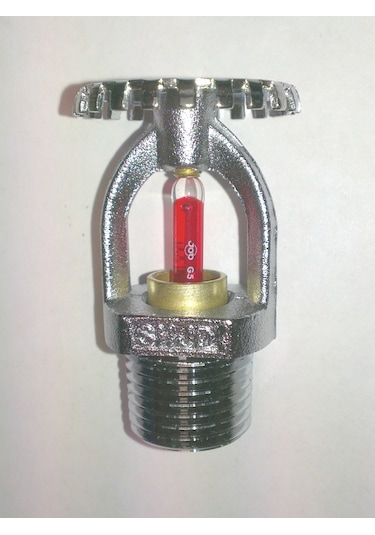 UL HIZ DİK UP TİP YANGIN SPRİNK KROM  68 C KIRMIZ 1/2 SR