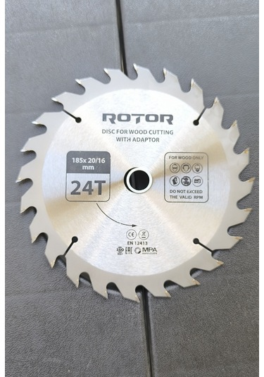 Ahşap Kesme Diski Rotor 160 20/16 Adaptörlü 24t