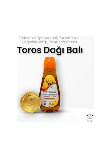 Toros Dağı Pratik Kapak Süzme Çiçek Balı 400 G
