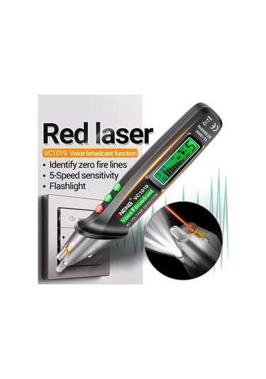 Trendooze Yayını Vc1019 Test Test Temassız Ses Lcd Kalemi Kalem Hassasiyeti Dijital Cihazı Ayarlanabilir Aneng Zr