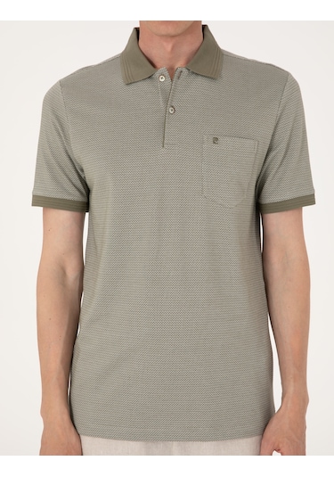 Pierre Cardin Erkek Haki Tişört 50306862-vr027