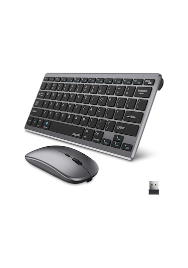 Kablosuz Bluetooth Klavye Mouse Seti Şarjlı Tablet Laptop Uyumlu