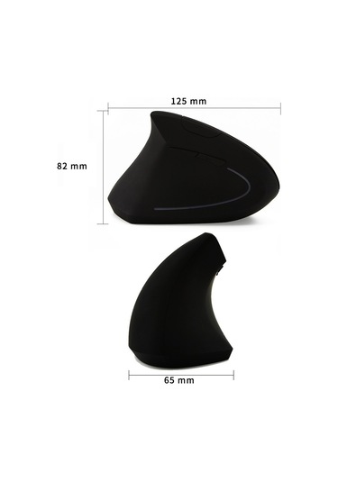 Cm0093 Kablolu Sürüm 2.4ghz Sol El İçin Üç Düğmeli Dikey Fare, Çözünürlük: 1000dpı / 1200dpı / 1600dpı, Kablo Uzunluğu º1.7m Siyah Diğer