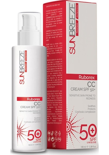 Sunbreeze Ruborex CC Güneş Kremi SPF50+ 100 ML