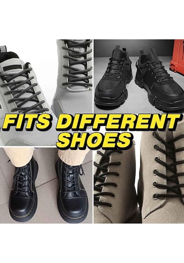 150 Cm Siyah Fitilli Yuvarlak Bot Bağcığı,1 Çift Siyah