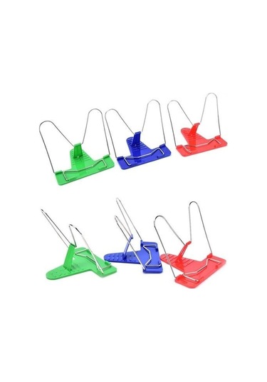 Buffer Portatif Ayarlanabilir Metal Kitap Okuma Standı Aparatı Aleti Çok Renkli