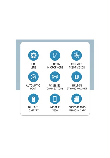 Gajeena Kamera İzleme Cihazı: Kablosuz İki Yönlü Sesli Konuşma, 1080p Hd Görüntü, 128gb Tf Kart Desteği