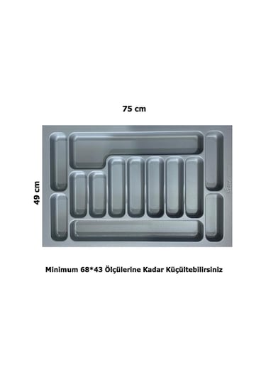 LİDER 75*49 Çekmece İçi Kepçelik ve 75*49 Kaşıklık İkili Set