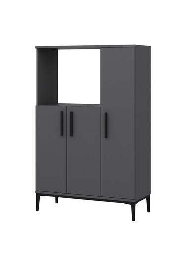 Dekorosso Anova Çok Amaçlı Mikrodalga Fırın Dolabı Antrasit