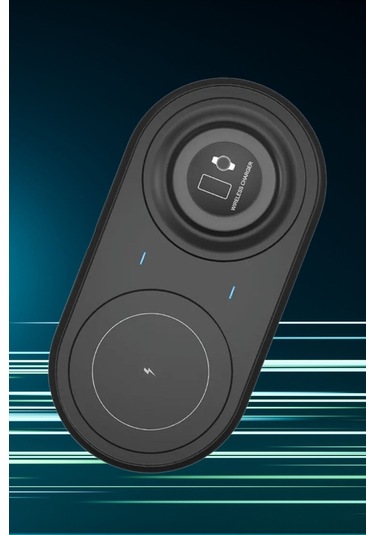 2si 1arada Kablosuz Saat,kulaklık Ve Telefon Hızlı Şarj Etme Aparatı