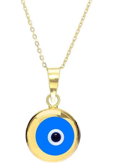 Moom Mücevherat Kadın 14 Ayar Altın Nazar Göz Kolye N11.40323
