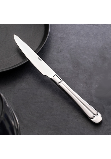 Nehir Saray Sade Yemek Bıçağı Düzine 12'li