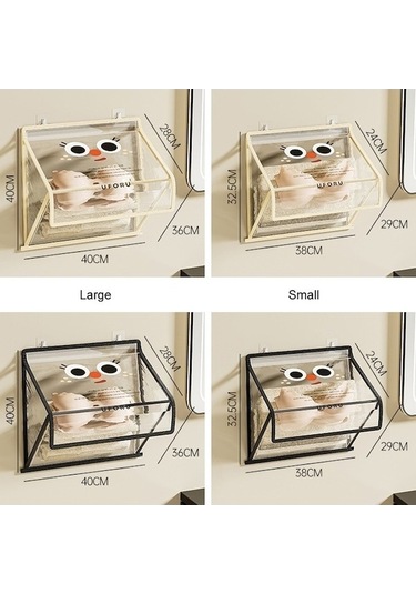 Tongxida Moda Bosphorus Şeffaf Giysi Çantası, Büyük Askılı Banyo Çorap Saklama, Katlanabilir Kapaklı, Siyah Renk, Daha Pratik Diğer