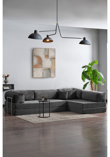 Legom Petek Aktivite Koltuğu Yatak Olabilen Çok Amaçlı Kanepe L Koltuk Antrasit Antrasit