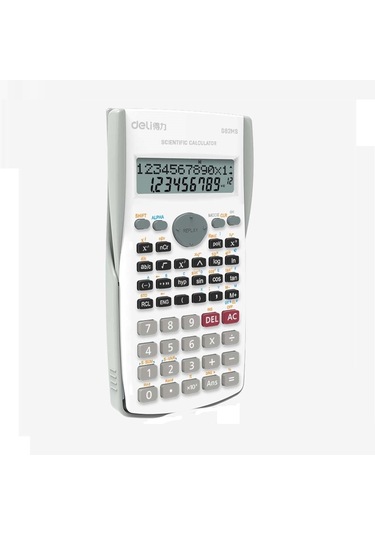 Deli Bilimsel Hesap Makinesi 240f-10+2 Digits Beyaz D82ms