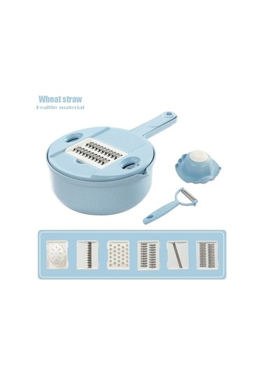 Dinosaurs Mandoline Dilimleme Kesici Kıyıcı Sebze Kesici Rende Yuvarlak Mutfak Işlevli Parçalı Rende Meyve Soyucu Yıkama Sızdıran Havzası Manuel Dilimleyiciler Altın