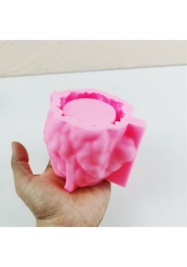Ulzyvf Silikon Silikon Silikon Reçine Mum Kalıp Kalıp Kalıp Ev Dekorasyonu Çimento Beton Başlı Aslan Aslan Aslan Alçı 3d Uq