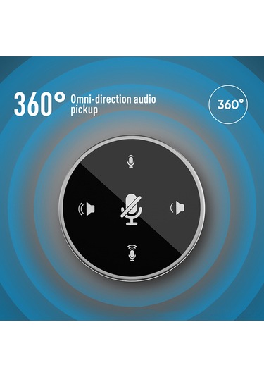 Lemestar 360 Döner Usb-c Konferans Mikrofonu - Gürültü Önleyici, Hoparlörlü, Taşınabilir, Pc/mac/android Uyumlu