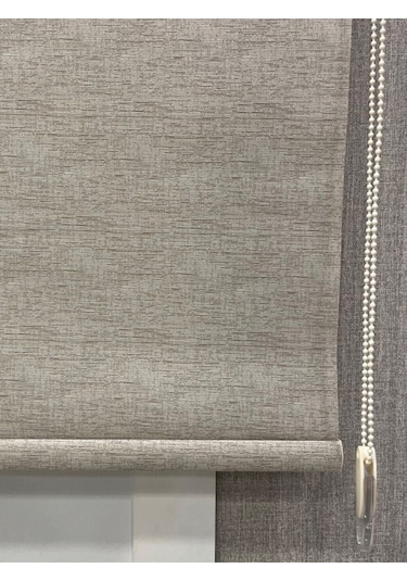 Lüks Güneşlik Düz Stor Perde Bej Bej