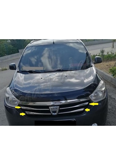 Markadan Dacia Lodgy Krom Ön Panjur 2012-2016 4 Parça Paslanmaz Ç