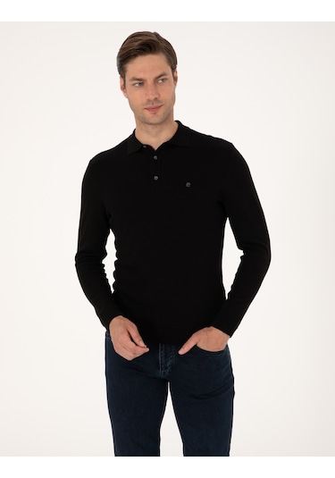 Pierre Cardin Erkek Siyah Kazak /triko 50314189-vr046 Siyah