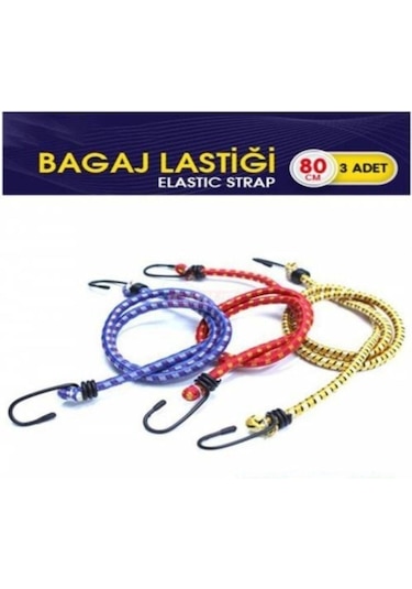 Carub 3'lü Bagaj Lastiği - Bagaj Filesi - Bagaj Ipi