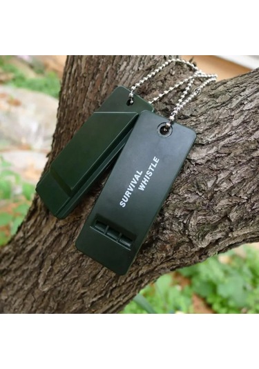 Konesam 5 Adet Siyah Plastik Çok Frekanslı İtfaiye Sistemi, Dağcılık Ve Kamp İçin Yüksek Sesli Acil Durum Sinyal Sistemi Çok Renkli