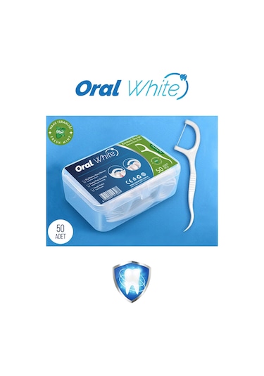 Oral White Cleaning Pro Diş İpi Naneli 50'li