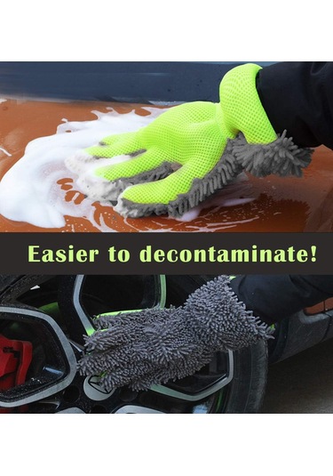 Çift Taraflı Mikrofiber Araba Detaylandırma Eldiveni İç Ve Dış Mekanlar İçin, Toz Alma İçin Mükemmel
