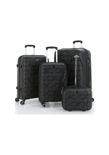 Mçs Polipropilen Valiz Seti 4'lü  - Siyah V376 S23SY1000054-Set 00001 Siyah