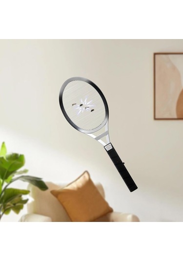 Suntek Raket El Aksesuarları Elektrikli Sineklik Beyaz - Gri