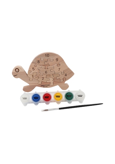 Ahşap Kaplumbağa Puzzle - Anatoya