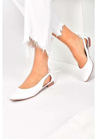 Fox Shoes Beyaz Kadın Babet H726324009 Beyaz