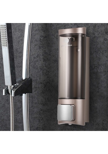 Geeksen Chuangdıan Çift Taraflı Köpük Bantlı Duvar Sabunluğu Şampuan Duş Jeli El Temizleyici 200ml Altın