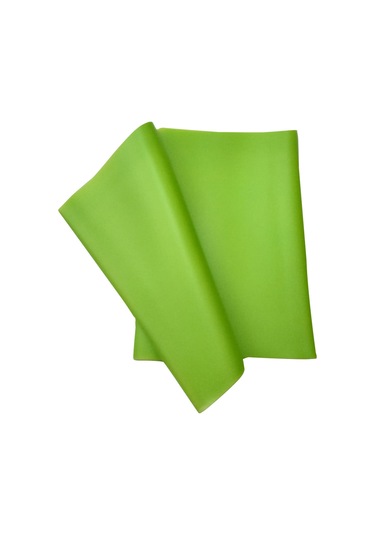 Yeşil Pilates Lastiği Orta Üst Direnç 120 Cm 15 Cm 0.45 Mm Çok Renkli