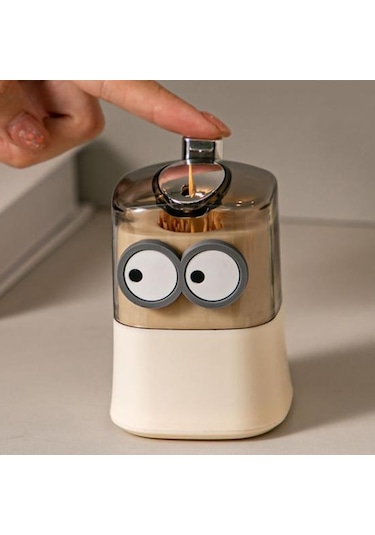 Otomatik Pop-up Kürdan Tutucu Toz Geçirmez Nem Geçirmez Şeffaf Tasarım Yeniden Kullanılabilir İtme Tipi Kürdan Kutusu Ev Yaşam İçin B