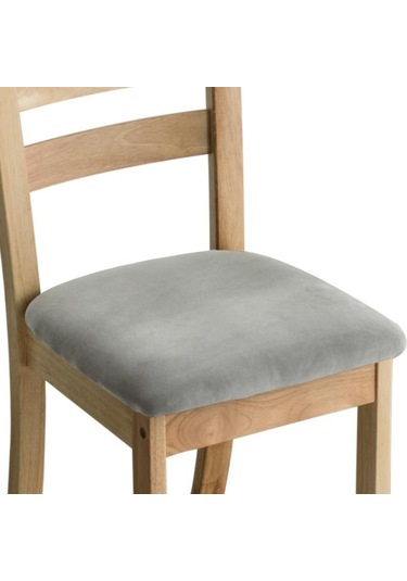 Açık Gri Kadife Kumaş Süper Yumuşak Koltuk Minderi Streç Otel Ziyafet Yemek Oturma Odası Sandalye Kapak Slipcovers Kapakları