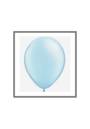 Balon Açık Mavi Balon - 10 Adet Çok Renkli