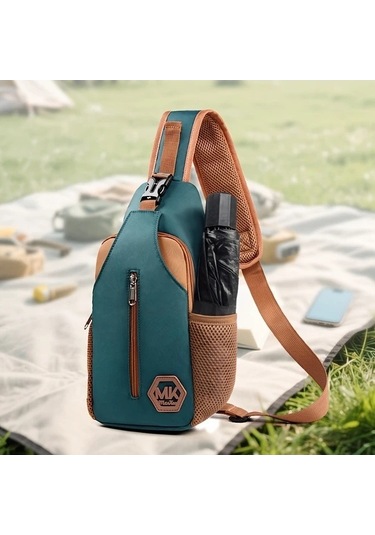 Trendooze Lumaworld Kadın Pembe Nylon Crossbody Çanta Ayarlanabilir Askı Kapasiteli Günlük Kullanışlı Pembe